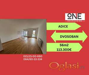 Odličan dvosoban stan na samom početku Adica.